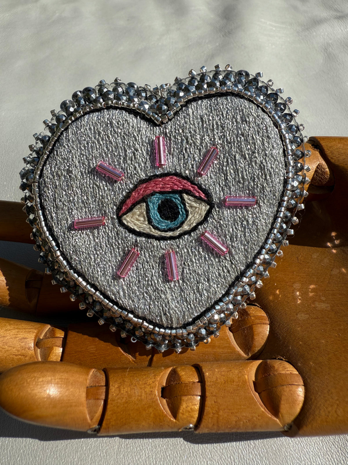 Broche « Nazar & Love » Silver