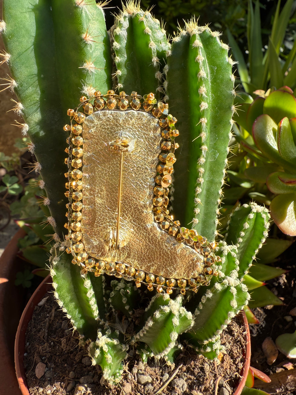 Broche « Tiag » kaki