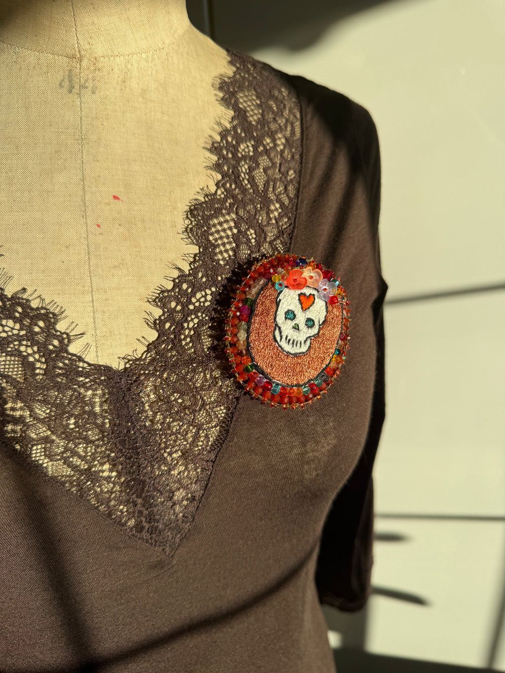 Broche « Dia de los muertos »