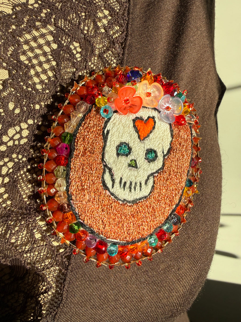 Broche « Dia de los muertos »