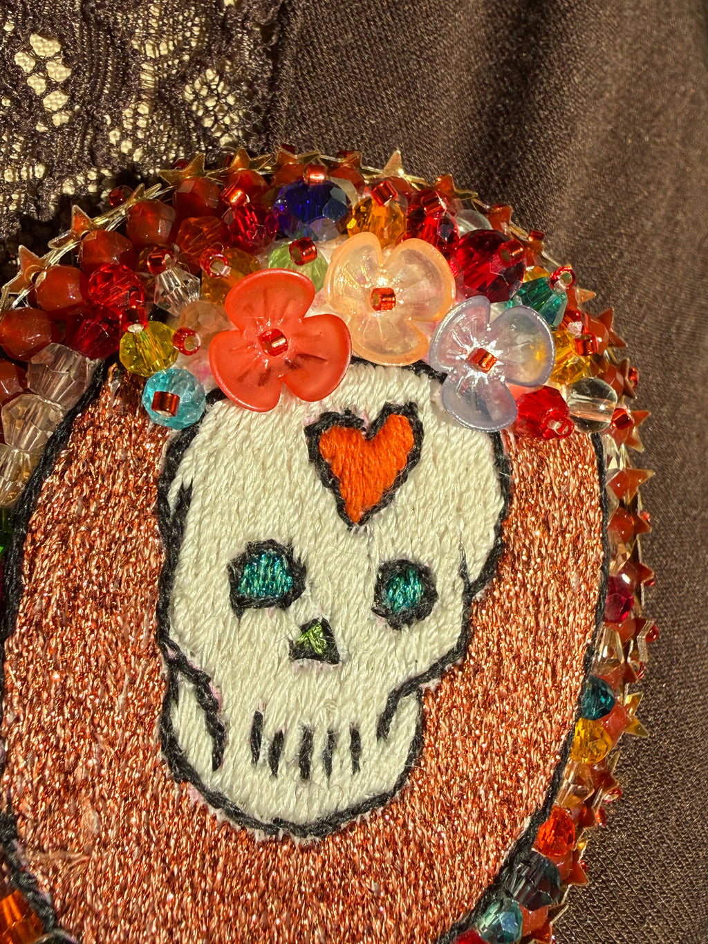 Broche « Dia de los muertos »
