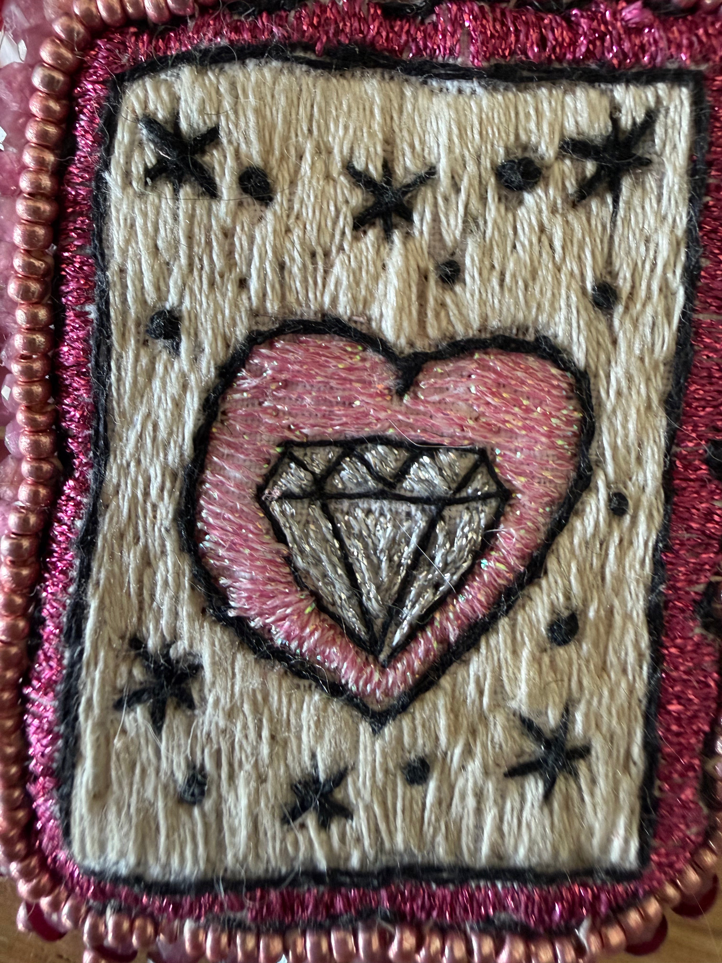 Broche « Pink Diamond »