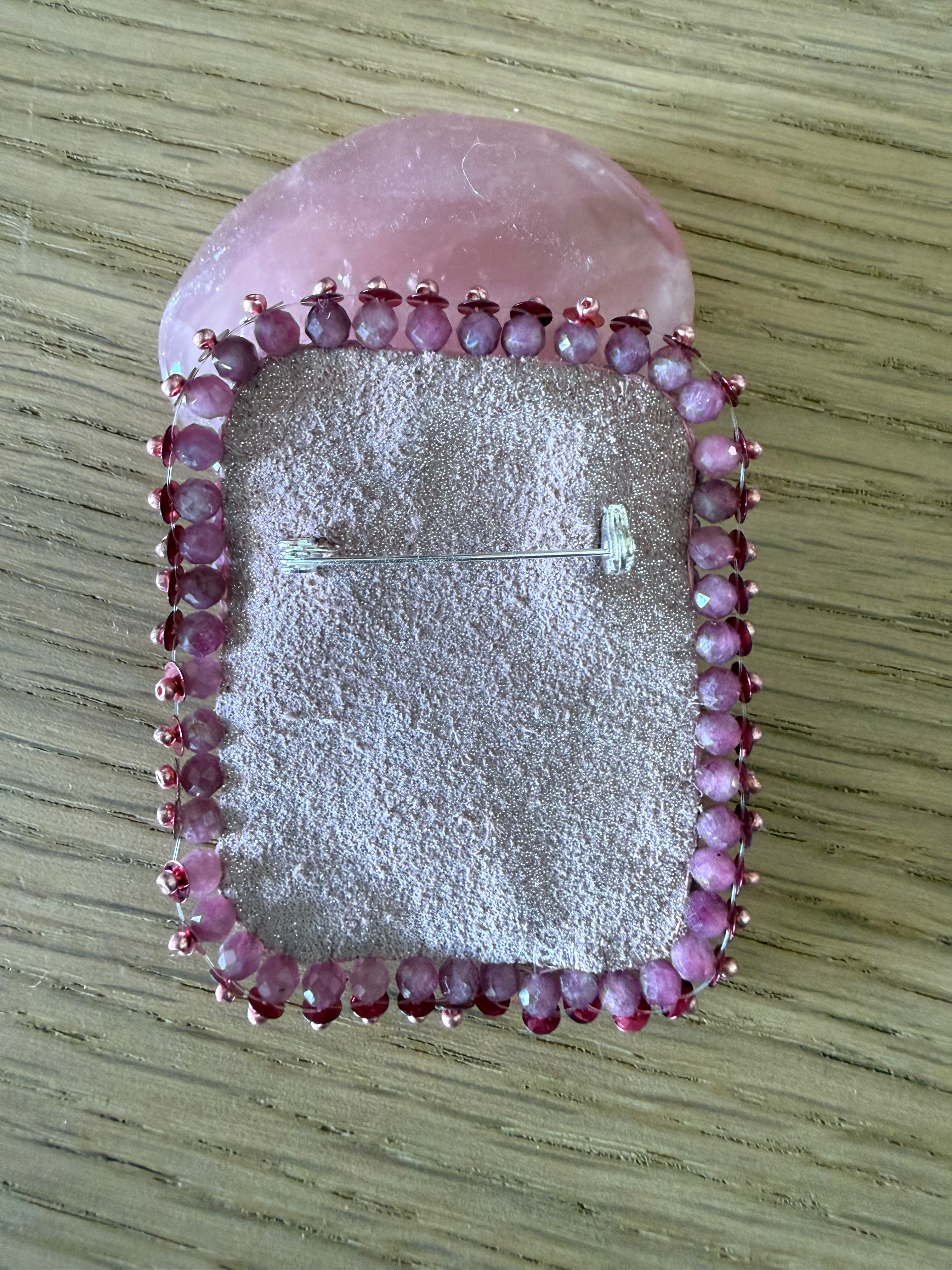 Broche « Pink Diamond »