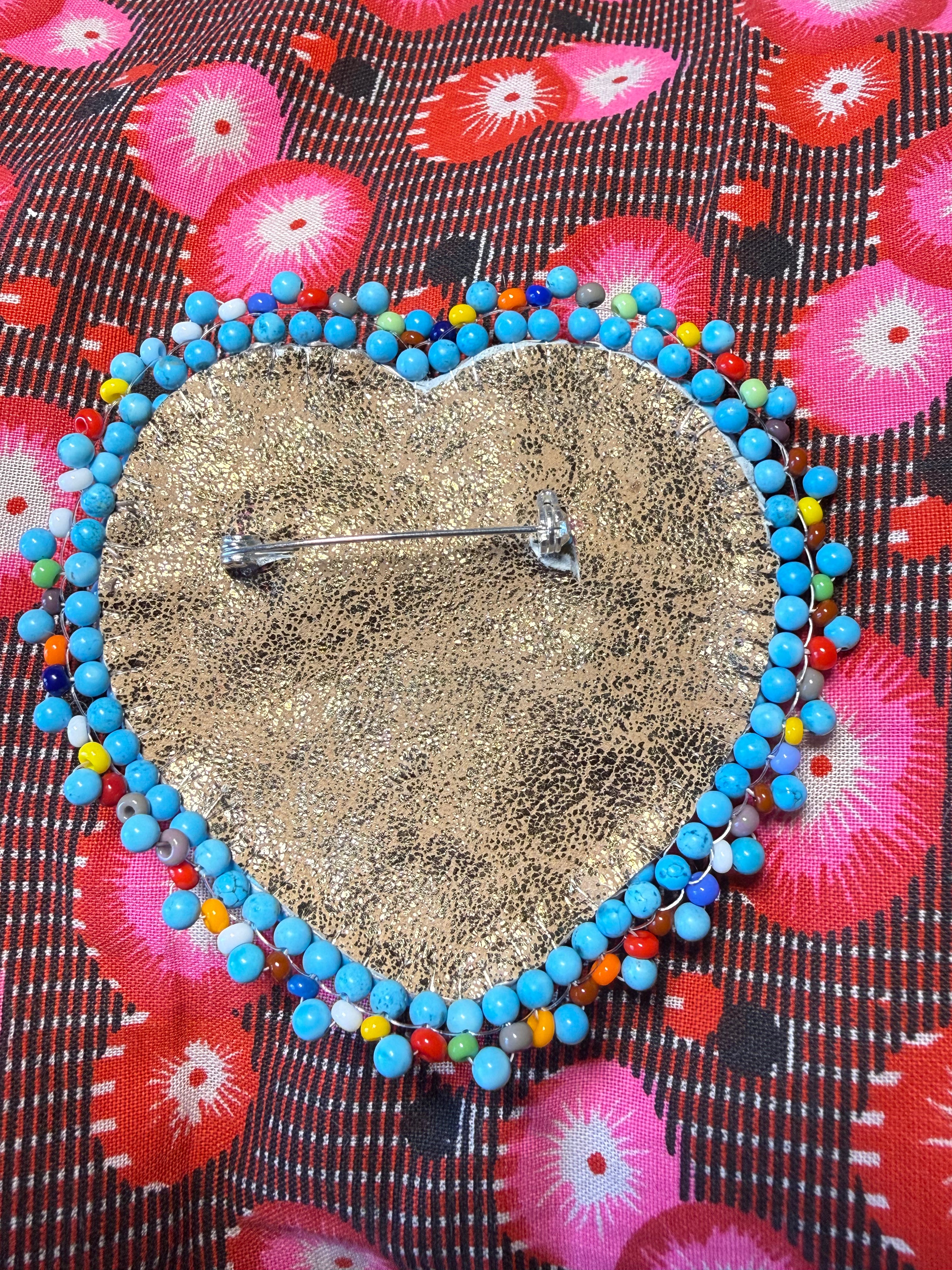 Broche « Nazar & Love » psychédélique