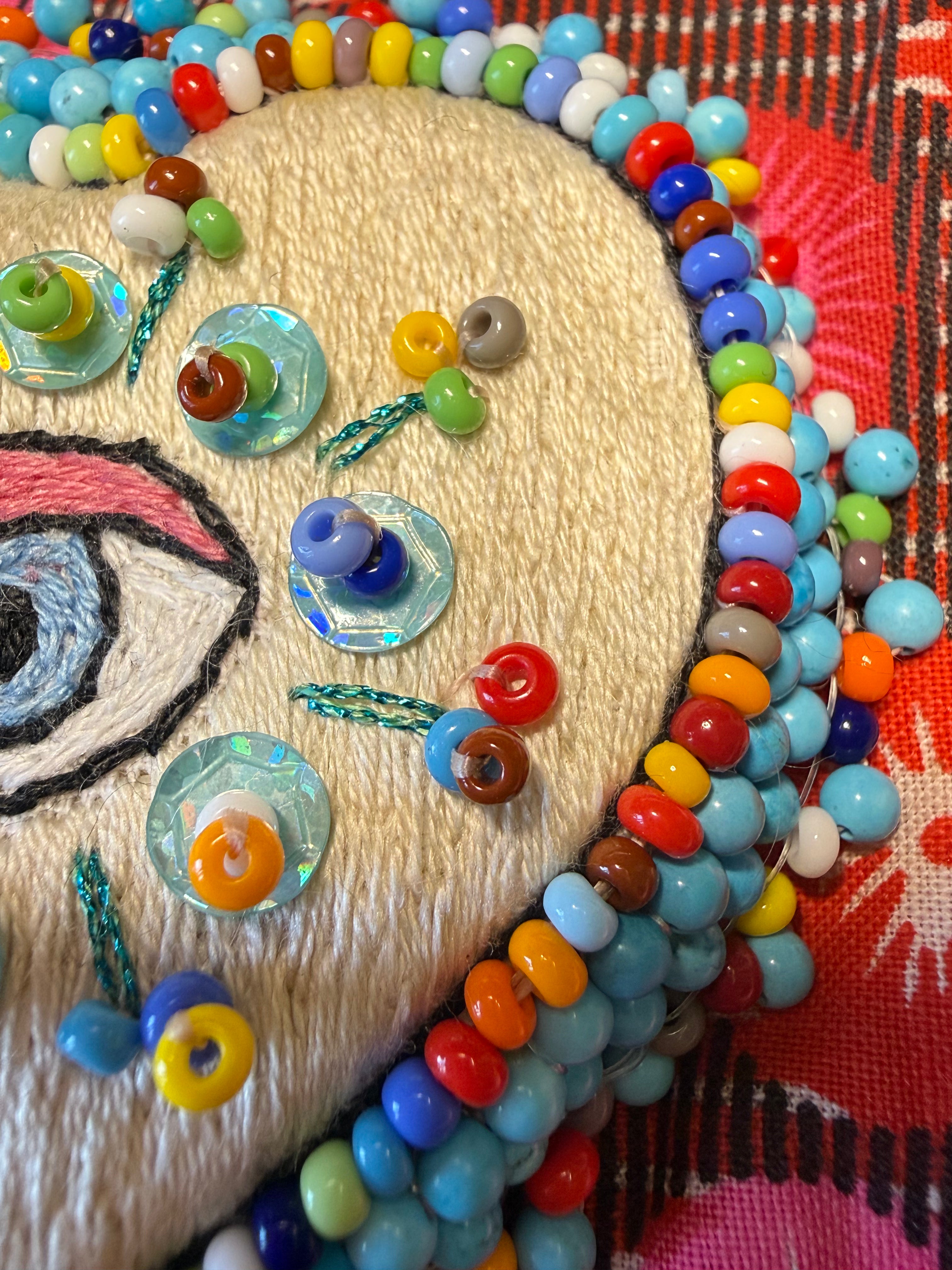 Broche « Nazar & Love » psychédélique