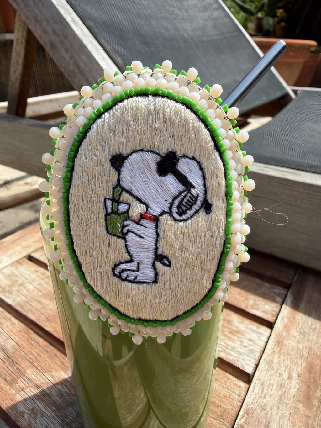 Broche « Snoopy Matcha Boy »