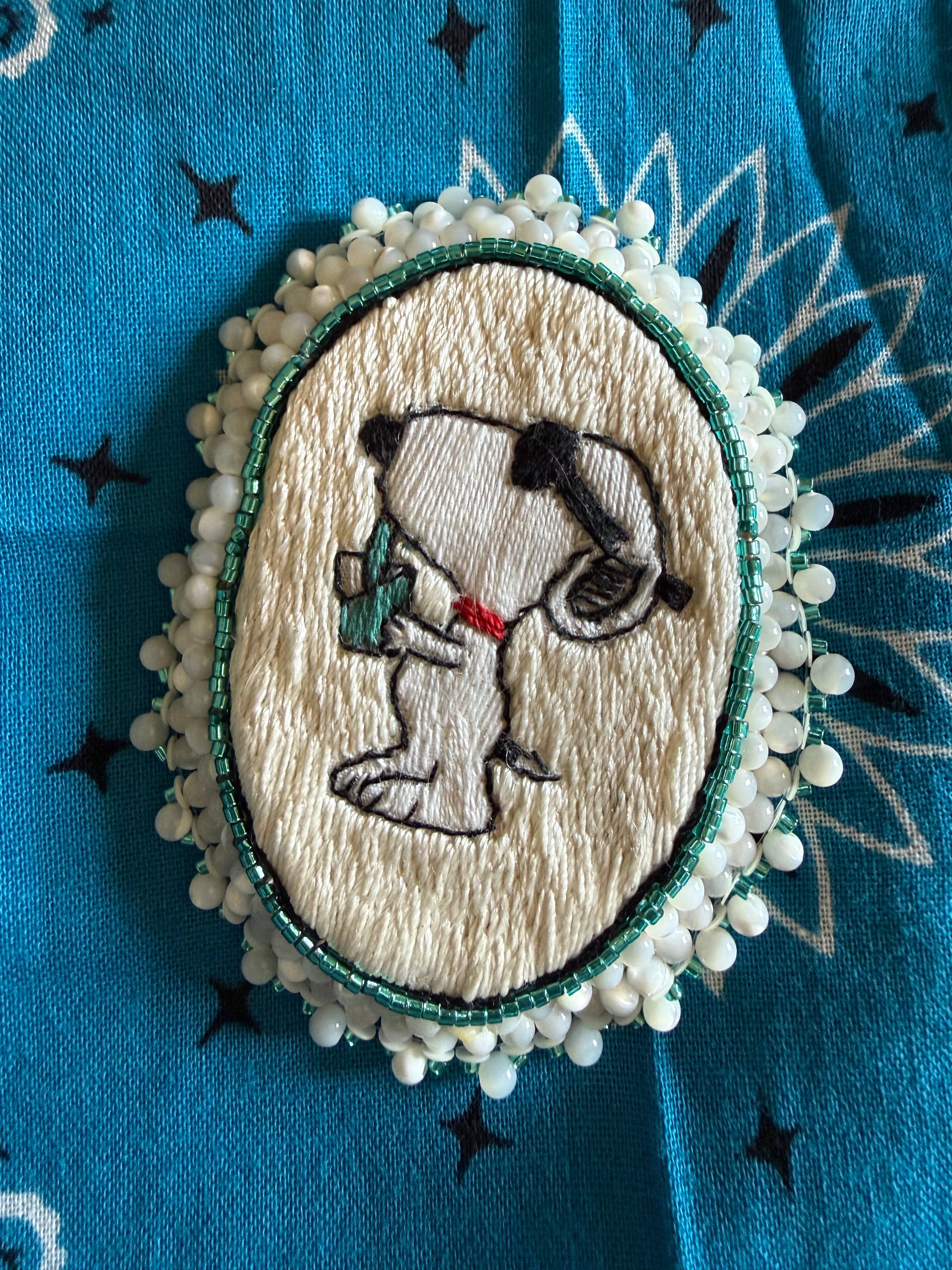 Broche Snoopy « Blue Lagoon »