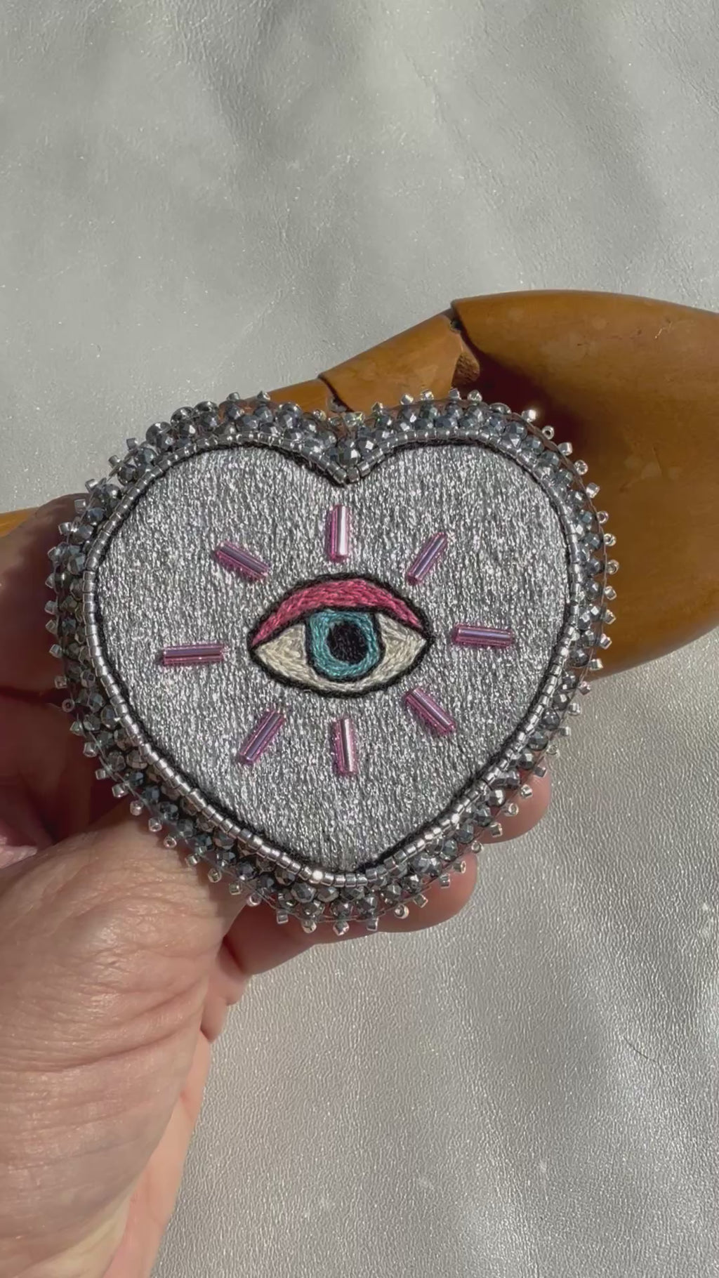 Broche « Nazar & Love » Silver