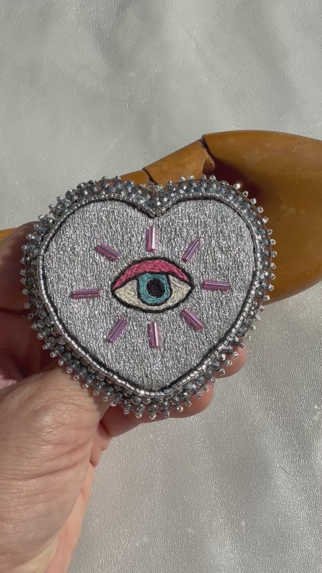 Broche « Nazar & Love » Silver