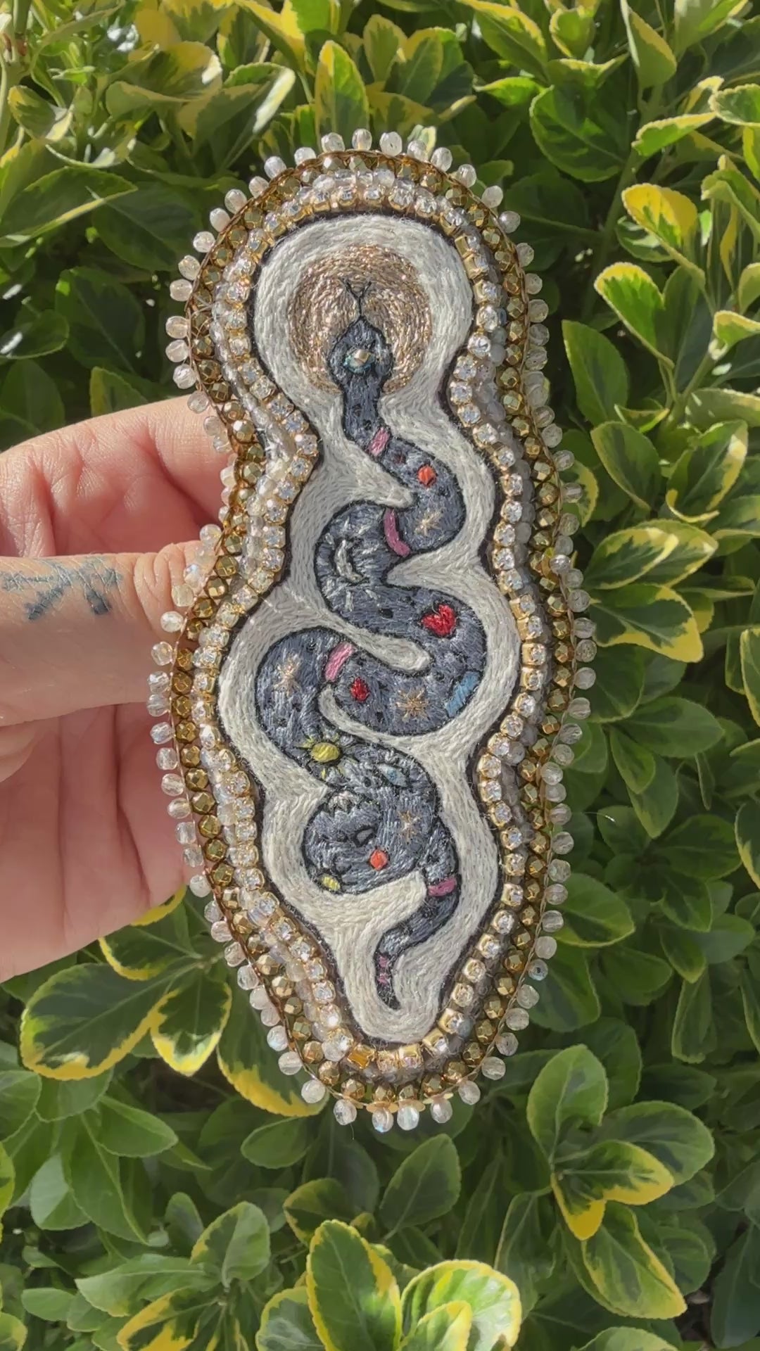 Broche « Silver Snake »