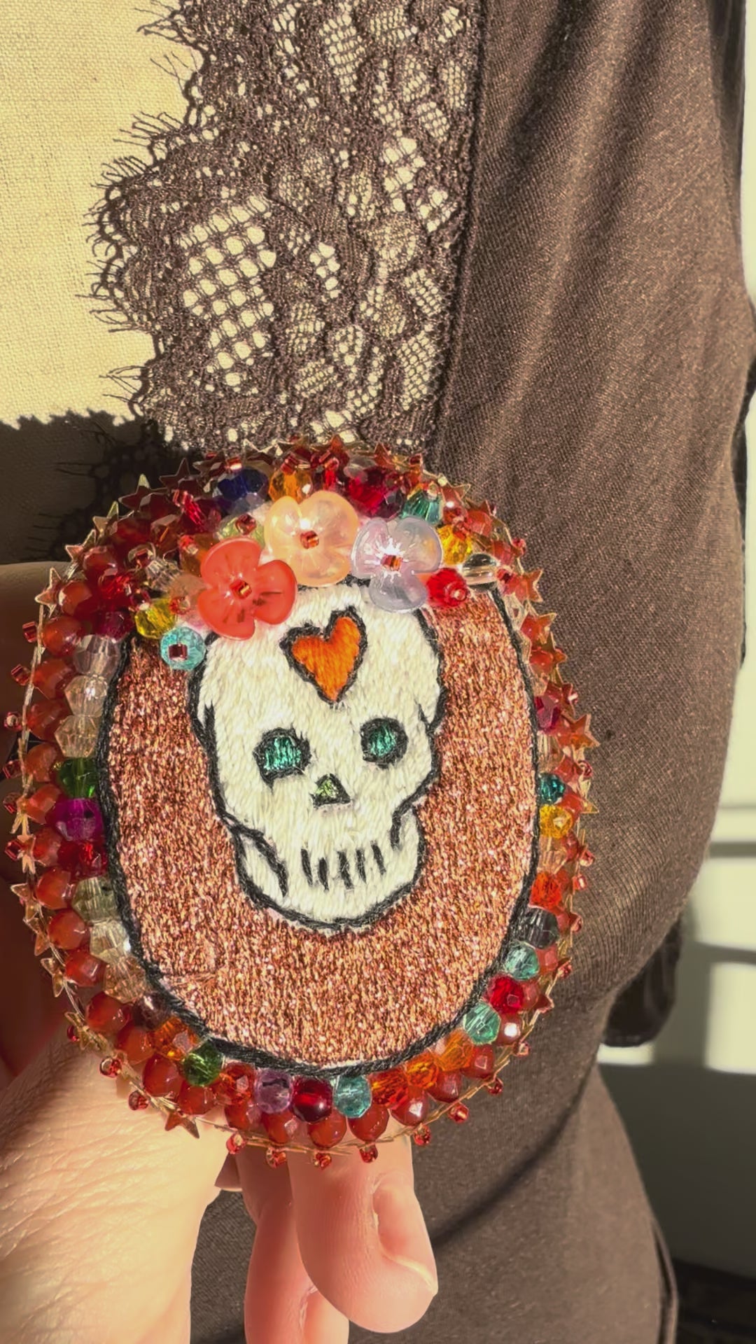 Broche « Dia de los muertos »