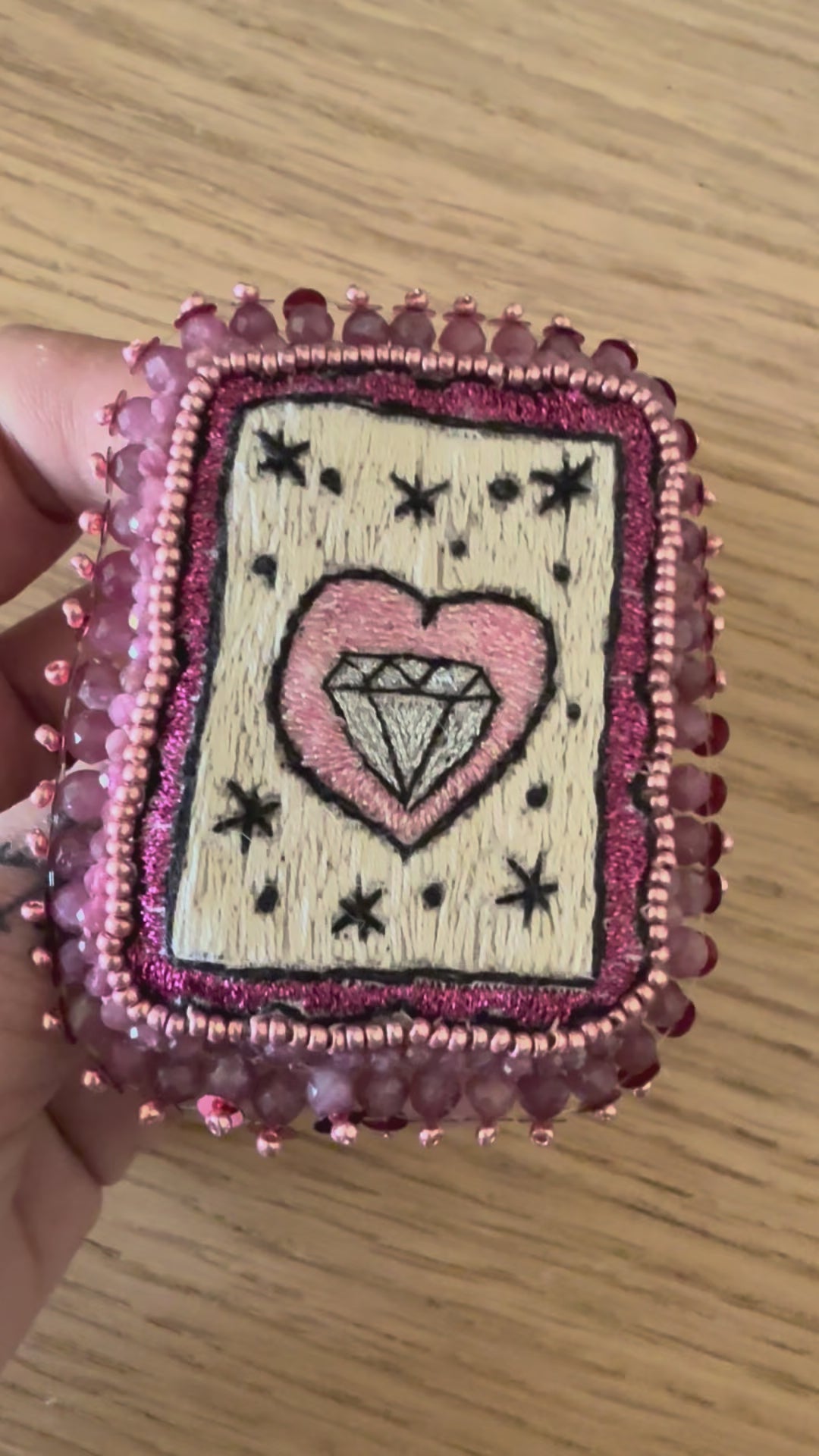 Broche « Pink Diamond »