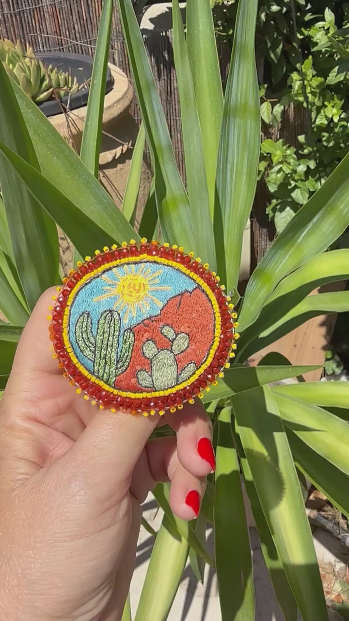 Broche "Cactus"