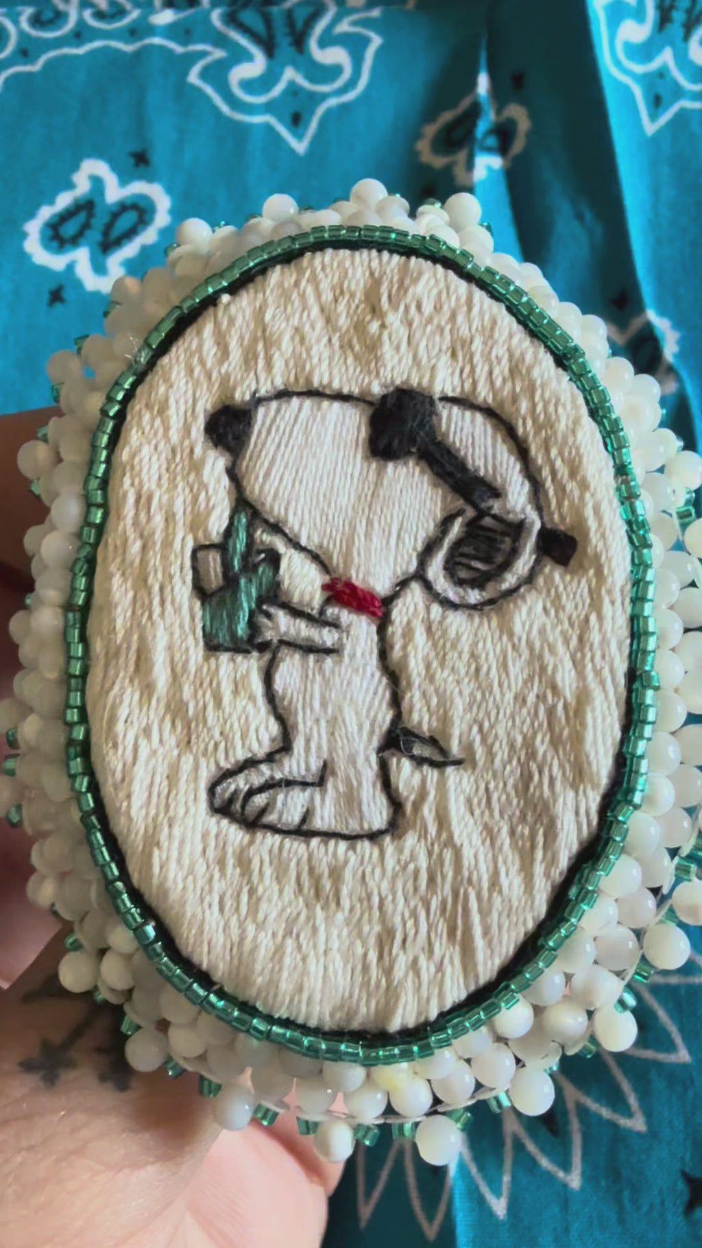 Broche Snoopy « Blue Lagoon »