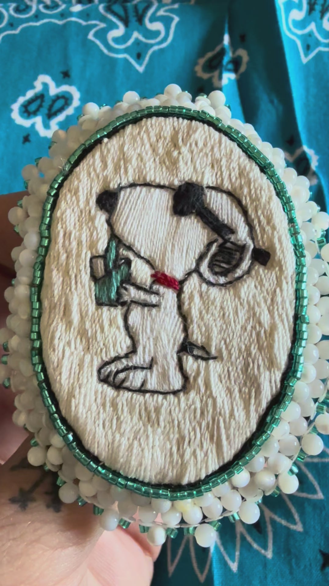Broche Snoopy « Blue Lagoon »